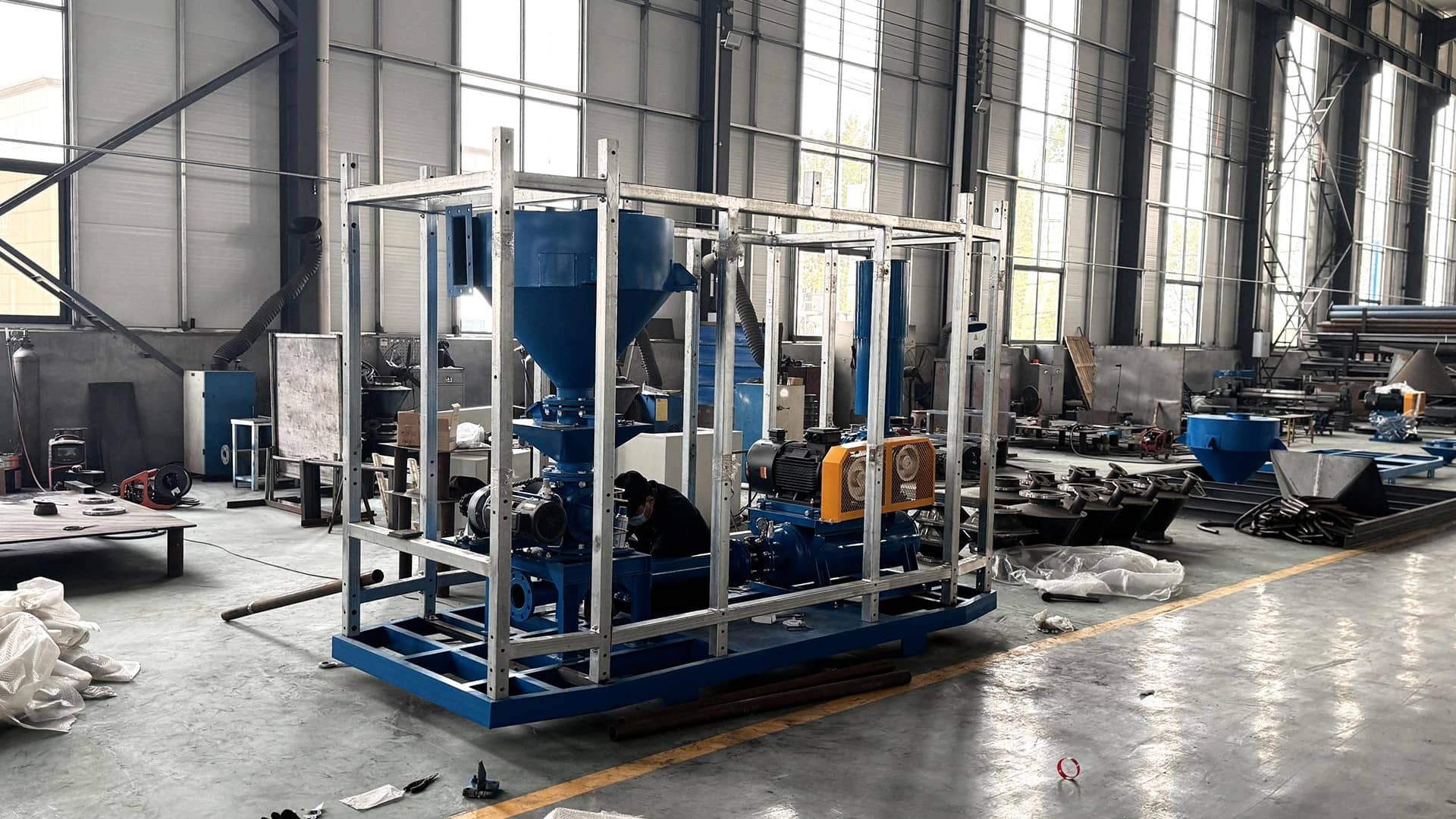 聚苯烯氣力輸送設(shè)備介紹，粉體輸送系統(tǒng)價格多少錢？(圖3)